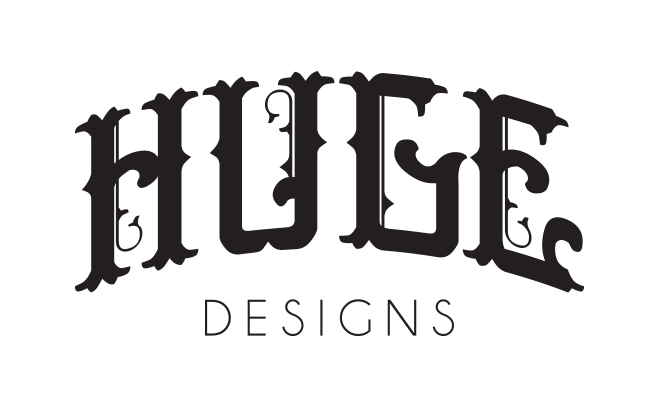 logotipo de huge designs