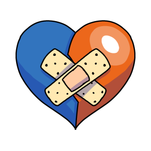 Ilustración de corazón arreglado