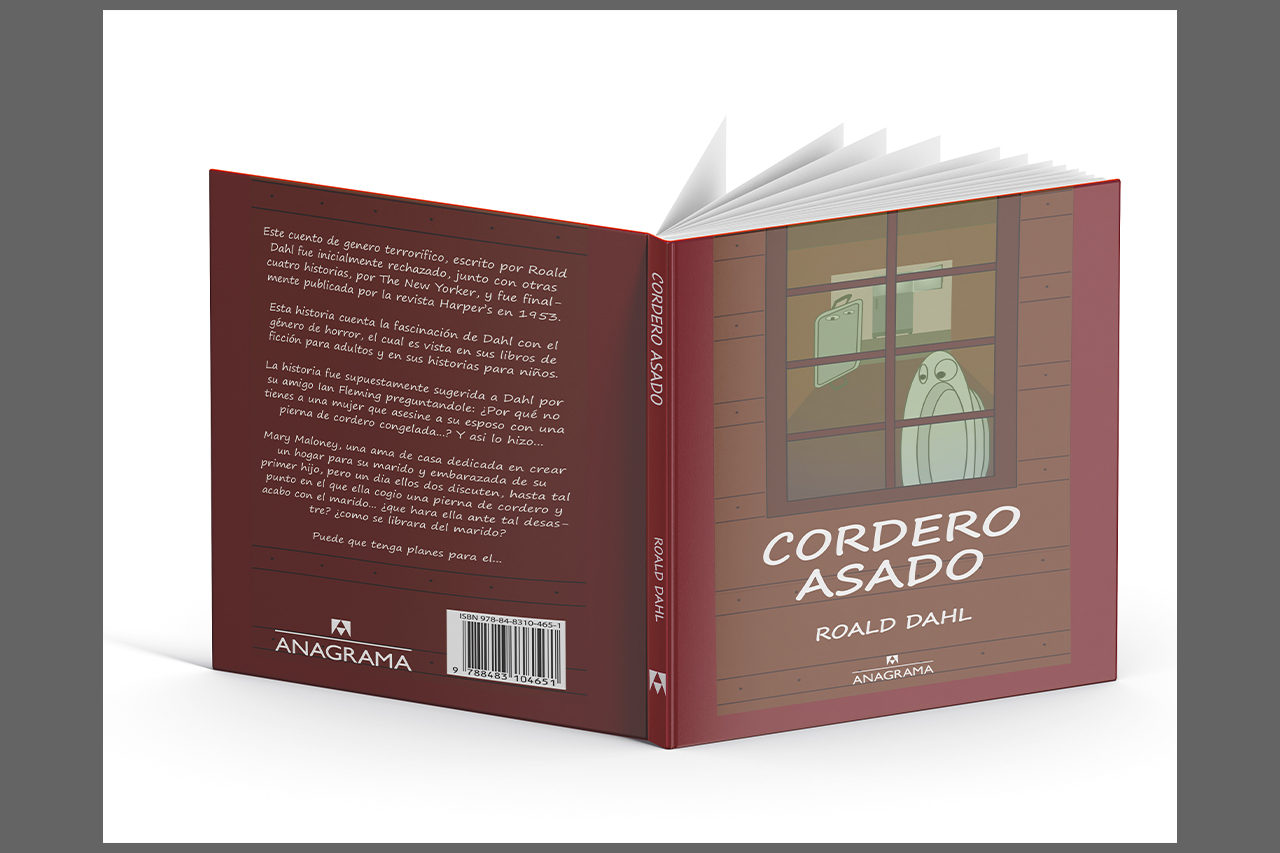 Maquetación del libro Cordero Asado (Mockup)